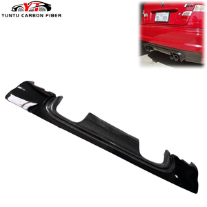 Diffuseur de pare-chocs arrière en fibre de carbone pour BMW <span class=keywords><strong>E46</strong></span> <span class=keywords><strong>M3</strong></span> 1998-2004, style CSL, état neuf, kit carrosserie avec découpes pour l'échappement - Product Image 1