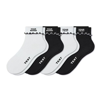 Chaussettes en coton douces et confortables pour femmes et filles, à volants, avec logo personnalisé, pour l'automne