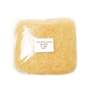 Couleur <span class=keywords><strong>blonde</strong></span> #613 Kinky cheveux humains tresses <span class=keywords><strong>Meches</strong></span> Afro Kinky cheveux humains en vrac pour Locs réparation tressage torsion - Product Image 5