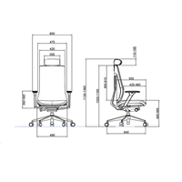 Chaises de bureau ergonomiques de luxe modernes, chaise de direction pivotante confortable, chaise de patron en maille, vente en gros pour projets d'aménagement de bureaux
