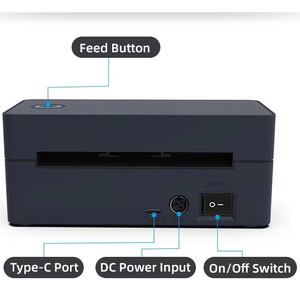 เครื่องพิมพ์ฉลากพกพาแบบตั้งโต๊ะ POS-9260 <span class=keywords><strong>ราคา</strong></span>โรงงาน สำหรับพิมพ์ใบนำส่งสินค้า ขนาด <span class=keywords><strong>4x6</strong></span> นิ้ว แบบถ่ายโอนความร้อน พิมพ์บาร์โค้ดได้ - Product Image 5