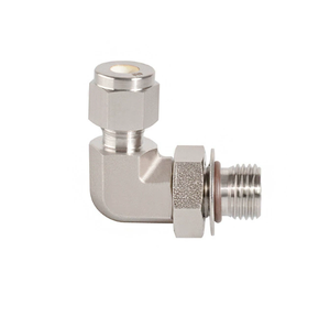 Conector de <span class=keywords><strong>Ángulo</strong></span> Recto Ajustable de <span class=keywords><strong>Doble</strong></span> Férula para Tubería Métrica de Acero Inoxidable SS316 de 2-50 mm - Product Image 5