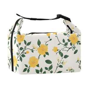 Hawaii Tropical Customized Yellow Jasmine Flowers Insulated Lunch Bag Warm Cooler Bag - Product Image 2