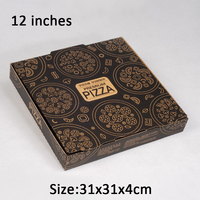 Boîte à pizza rectangulaire en carton de 32cm, nouveau design personnalisé, biodégradable, 16x16, 28x28, 30x30, 32x32, boîtes d'emballage pour pizza