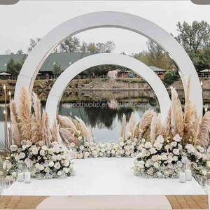 Soporte Redondo para Fondo de Escenario, Pared Circular de Acrílico Blanco para Decoración de Bodas y Eventos, <span class=keywords><strong>Precio</strong></span> de Fábrica - Product Image 1