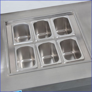 Máquina Comercial para Helados en Rollo con Certificados de <span class=keywords><strong>Precio</strong></span> de Fábrica, con 6 Tanques de Toppings y Refrigeración, Certificación CE - Product Image 5
