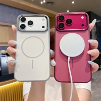 Nouvelles Couleurs Tendance Coque Magnétique pour iPhone 18 17 Pro Max Coque Arrière Rigide en PC Protection Magnétique Forte Antichoc