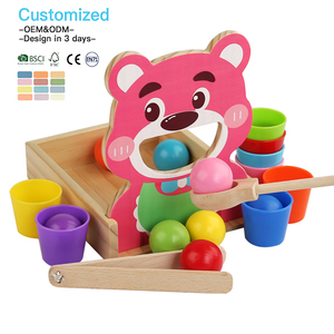 EDULAND OEM ODM Desarrolla un Juego de Alimentación de Osos para Niños, que Desarrolla la Motricidad Fina y la Coordinación Mano-Ojo, Juguetes Montessori para Niños - Product Image 1