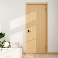Porte intérieure à âme creuse en bois massif chêne et noyer, insonorisée, certifiée ISO, sur mesure, vente en gros