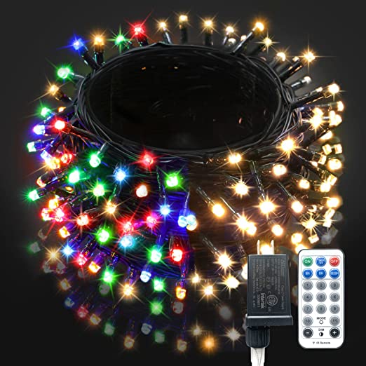 HANYU LED Color Changing Christmas Tree Lights - Waterproof Connectable String Lights