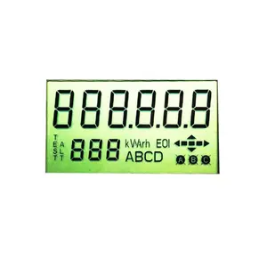 Smart flow meter TN LCD Screen Monochrome LCD High Resolution Alphanumeric LCD