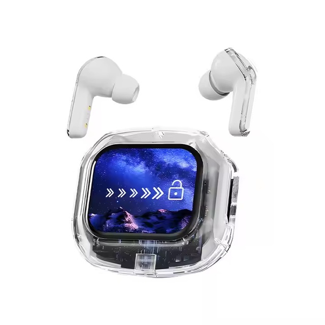 Air TWS Wireless Earbuds Max Touch Control LCD Screen Earphone with ENC Noise Cancelling Super Bass Premium Sound Long Battery