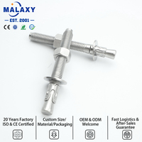 Malaxy 304 Stainless Steel Pengikat Dinding Beton Tugas Berat untuk Perbaikan Kendaraan Gecko M6 M8 M10-M16