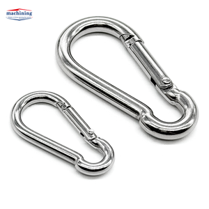 Gancho De Presión De Metal De Acero Inoxidable 316, Enganche De Ojo Giratorio De Alta Resistencia, Mosquetón De Seguridad Resistente