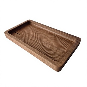 Plateau en bois d'acacia massif, plateau en acacia haute densité, plateau de service en bois dur, plateau en bois d'acacia, plateau décoratif en bois naturel - Product Image 1