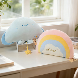 Morbido Peluche a Forma di Nuvola, Simpatico Cuscino con Faccina Sorridente e Piedini, Adorabile Decorazione per la Casa, Regalo di Compleanno - Product Image 3