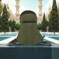 Voiles de prière Niqab multicolores élégants couvrant tout le visage, masques modestes, hijabs en polyester à séchage rapide, vêtements islamiques pour femmes