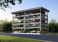 Garage stéréo moderne de stationnement de structure métallique de conception de grande capacité pour l'usage à multiniveaux de carport