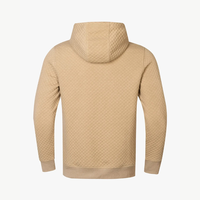 Hoodie Golf Pria Berkualitas Tinggi OEM, Model Regular Fit, Anti Air, Ramah Lingkungan, Bernapas, dengan Bordir dan Cetak, Cocok untuk Musim Semi