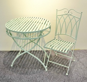 Chaises pliantes de jardin en métal <span class=keywords><strong>forgé</strong></span> pour bistro en plein air - Product Image 4