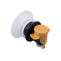 Bouchon en plastique anti-déversement à poussoir pour bouteilles de vin, valve papillon rouge et noir – Offre Spéciale
