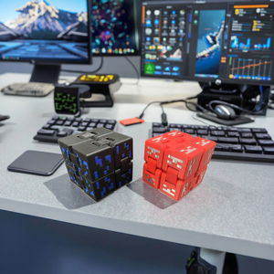 Infinity Cube Niedliches Mini-Fidget-Spielzeug für Kinder & Erwachsene Einzigartiges Stressabbau-Spiel Angstlösendes Fidget-Gadget - Product Image 2