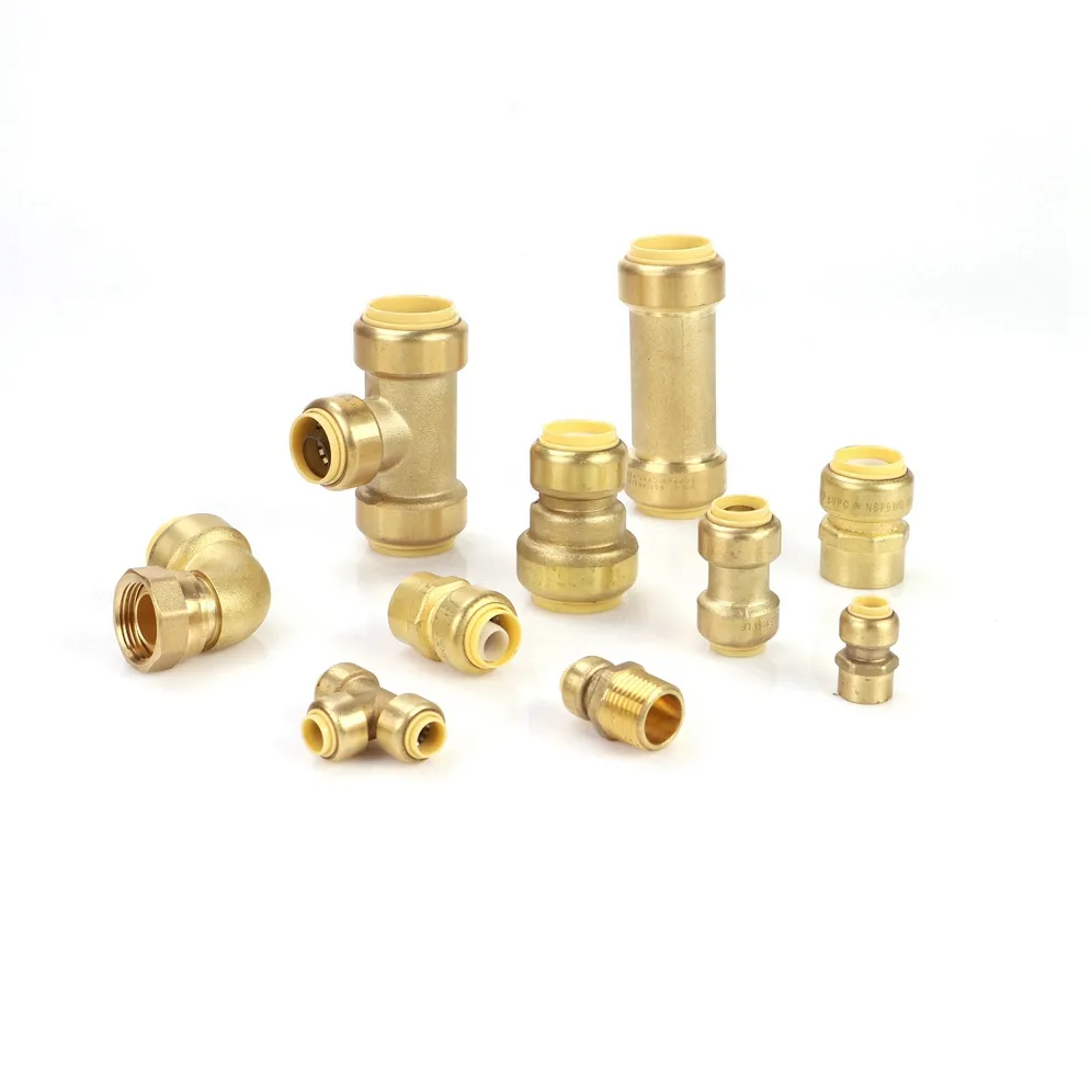 Hailiang suppliers fittings brass water pipe coupler push fit quick connect plumbing fitting