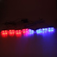 8Pcs Auto Warn licht Not blitz Blitzlicht Kühlergrill Licht leiste Fernbedienung für Auto LKW SUV XA9202-8