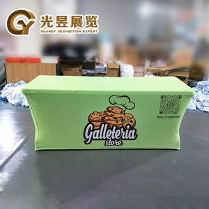 High Quality Tablecloth Booth <strong>Polyester</strong> <strong>Table</strong> <strong>Throw</strong> Cover Cloth 6ft Fitted Advertising Tablecloth Modern Trade Show <strong>Table</strong> Cover - Product Image 4