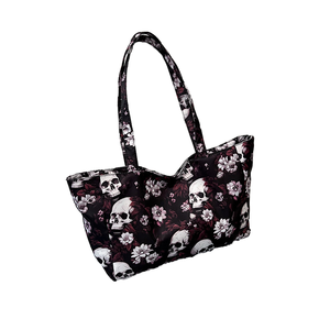 Bolsa de Compras Ecológica para Halloween, Playa o Uso Diario, con Asa, Gran Capacidad, Cierre de Cremallera, Acolchada, de Nailon - Product Image 1