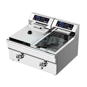 <span class=keywords><strong>Friteuse</strong></span> électrique commerciale 38L en acier inoxydable 304, durable et longue durée de vie, idéale pour les restaurants - Meilleures ventes - Product Image 3