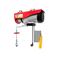 Mini-treuil électrique de gros, petite grue de levage domestique pour toiture, 220V, compact, télécommandé sans fil