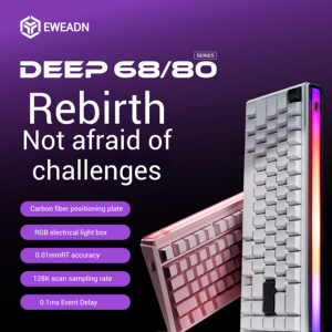 Tastiera Meccanica da <span class=keywords><strong>Gaming</strong></span> EWEADN DEEP80 con 80 Tasti, Switch Magnetici, Precisione 0.01ms, Retroilluminazione RGB, Marca Gateron per Desktop - Product Image 2