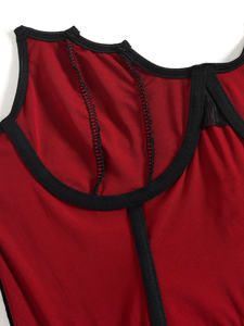 Canotta Sexy da <span class=keywords><strong>Donna</strong></span> con Motivo a Ragnatela, Stile Gotico Retrò, Design Scheletro Senza Schienale, Elasticità Media, Vestibilità Slim, Senza Maniche, Traspirante in Pizzo - Product Image 5