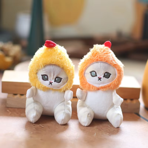 พวงกุญแจตุ๊กตาแมวฉลามน่ารัก ตุ๊กตากุ้งทอด ของเล่นตุ๊กตาสัตว์ ขายส่ง ของเล่นห้อยกระเป๋า พวงกุญแจตุ๊กตาแมวฉลาม - Product Image 1