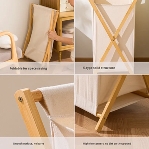 Panier <span class=keywords><strong>à</strong></span> <span class=keywords><strong>linge</strong></span> avec couvercle, panier de rangement pour vêtements sales, grand panier <span class=keywords><strong>à</strong></span> <span class=keywords><strong>linge</strong></span> pliable - Product Image 4