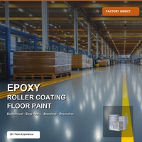 Peinture époxy pour sols antidérapante, sans poussière, résistante à l'usure, imperméable pour entrepôt, usine, garage, béton