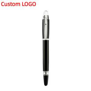 Venta al por mayor <span class=keywords><strong>de</strong></span> fábrica, bolígrafo retráctil <span class=keywords><strong>de</strong></span> Metal para oficina, logotipo personalizado, tapa giratoria, punta <span class=keywords><strong>de</strong></span> cristal, bolígrafo <span class=keywords><strong>de</strong></span> firma negro, regalo <span class=keywords><strong>de</strong></span> negocios - Product Image 1
