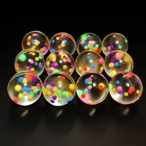 30mm mới vui độ đàn hồi cao đa màu sắc quả bóng siêu nảy Bóng đồ chơi cho trẻ em - Product Image 2