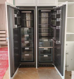 Réfrigérateur à tiroir entièrement intégré de 528 L, côte à côte, avec garniture intérieure de style métallique, tiroir en verre - Product Image 6