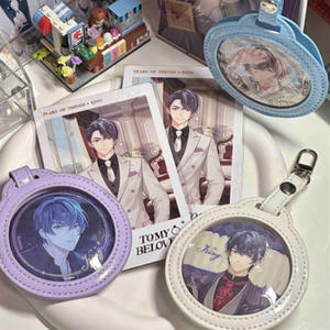 เคสหนั<span class=keywords><strong>ง</strong></span> PU ขนาด 58 มม. 75 มม. แบบใส ป้ายชื่อ ป้ายแท็ก ป้ายกันขโมย ชุดเก็บของ อุปกรณ์เสริมกระเป๋าลายอนิเมะ - Product Image 1