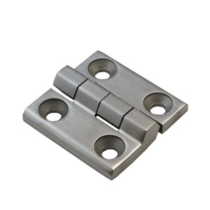 304 Stainless Steel Hinges 80x80x10mm <b>Brushed</b> Surface Mount Furniture Hinge Industrial Design Antirust - Product Image 2