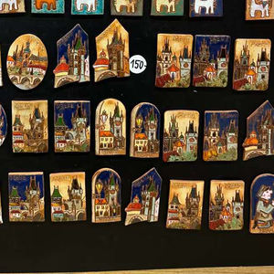 Logotipo personalizado de fábrica Resina Impresión 3D Regalo de viaje Praha República Checa <span class=keywords><strong>Praga</strong></span> Recuerdo Imán de nevera - Product Image 5