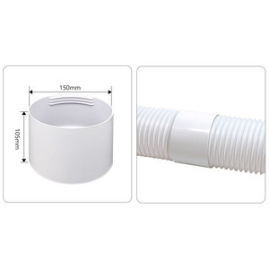 Conditionneur d'air manuel portable pour la maison, <span class=keywords><strong>raccord</strong></span> d'évacuation, ABS écologique durable de 2,0 mm d'épaisseur, s'adapte au tuyau de 5,9 pouces RJ - Product Image 3