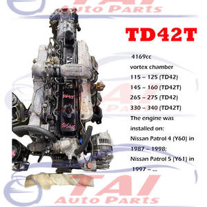 Motor Diésel Japonés Usado de 6 Cilindros y 4.2L TD42T en Buen Estado para Nissan Safari/Patrol (2001-2006) - Product Image 2