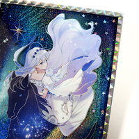Shikishi rectangulaire personnalisé avec impression UV, qualité supérieure, art de personnage d'anime, idéal pour la promotion d'événements, cadeau, collection de fans