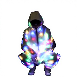 Gilet LED Luminoso per Performance Notturne, Accessori per Cantanti e Ballerini di Danza Moderna, Costumi Luminosi Estivi per Spettacoli - Product Image 4