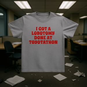 Ho fatto una lobotomia a Toyotathon - Maglietta meme ironica, sarcastica e schizzinosamente divertente - Product Image 3