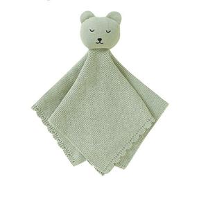 Manta <span class=keywords><strong>de</strong></span> Seguridad Suave 100% Algodón Tejido con Oso <span class=keywords><strong>de</strong></span> Ganchillo para Bebé, Regalo Ideal - Product Image 3