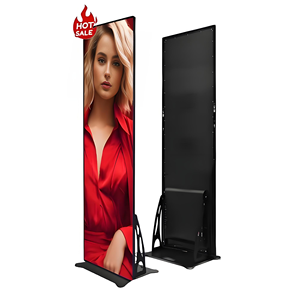 Panneau vidéo LED modulaire avec logo personnalisé, intérieur, couleur pleine, P1.86, petit lieu, portable, affichage numérique sur pied, affiche - Product Image 4